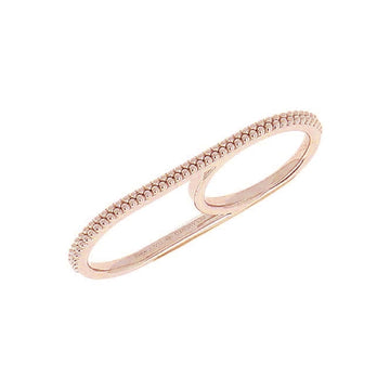 Anello doppio dito da donna Pesavento Pixel argento rosé