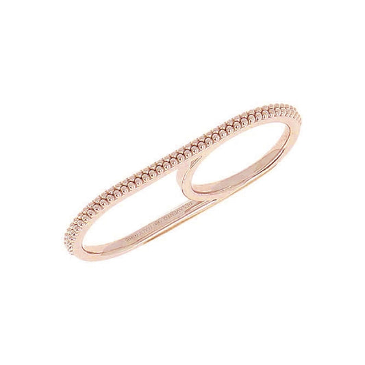 Anello doppio dito da donna Pesavento Pixel argento rosé