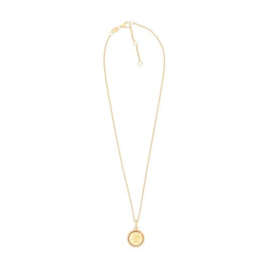Collana Pesavento Pixel in argento dorato con citrino giallo MISURA UNICA