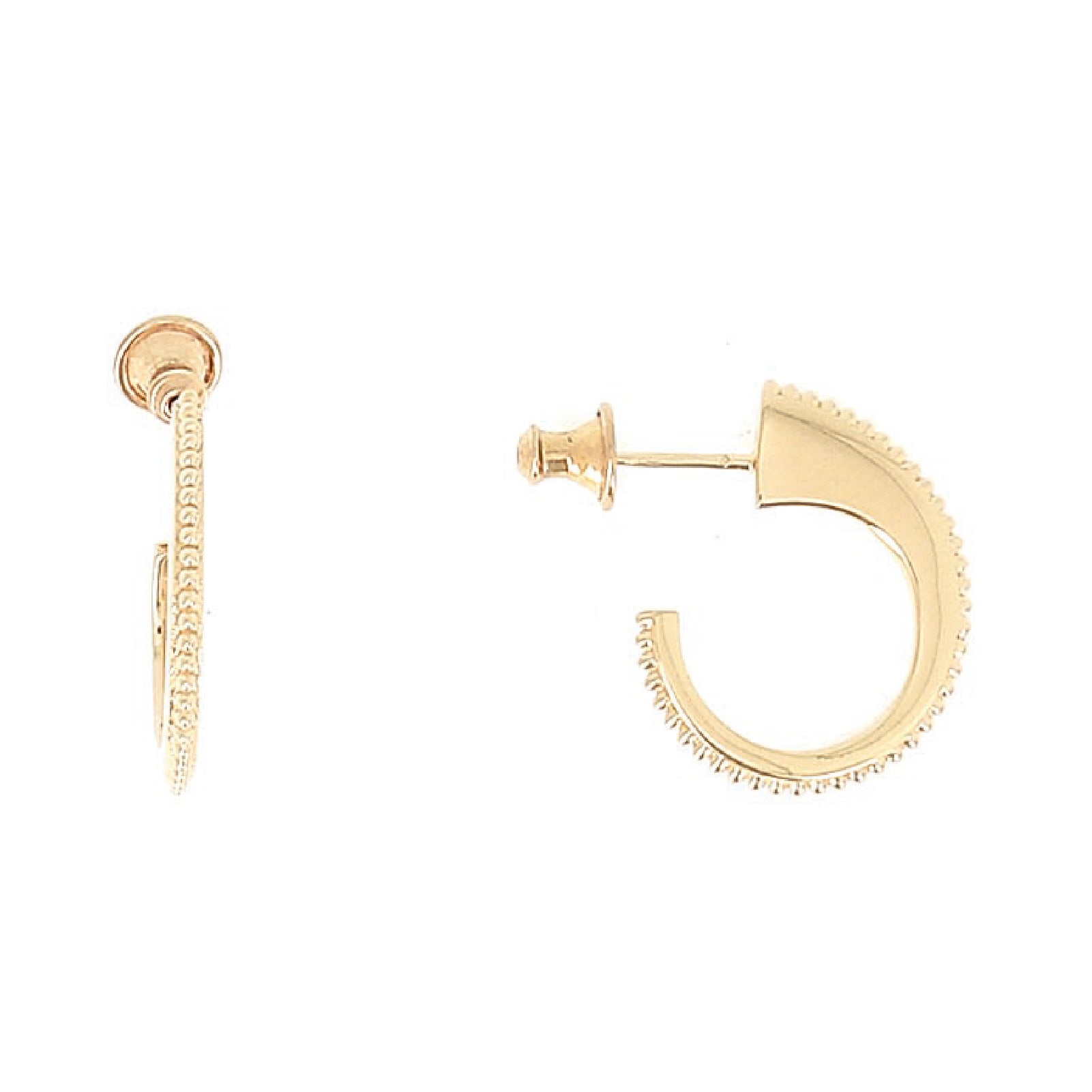 Orecchini cerchio da donna Pesavento Pixel argento oro MISURA UNICA