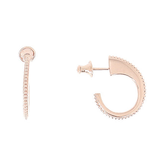 Orecchini cerchio da donna Pesavento Pixel argento rosé MISURA UNICA