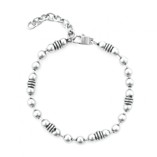 Bracciale da uomo Paciotti 4US acciaio con sfere e decori