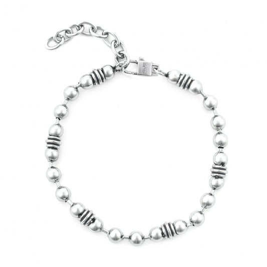 Bracciale da uomo Paciotti 4US acciaio con sfere e decori