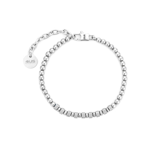 Bracciale Paciotti 4US in acciaio e dadini da uomo Regolabile 18-21 cm