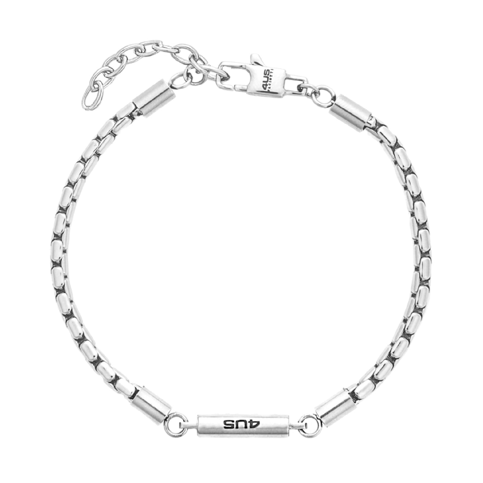 Bracciale catena Paciotti 4US acciaio maglie a quadri 22 cm