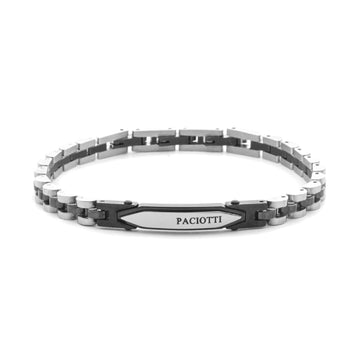 Bracciale semirigido Paciotti 4US acciaio lucido pvd gun 21 cm
