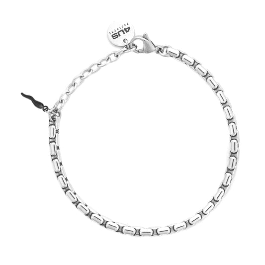 Bracciale Paciotti 4US acciaio pvd nero con cornetto 22 cm