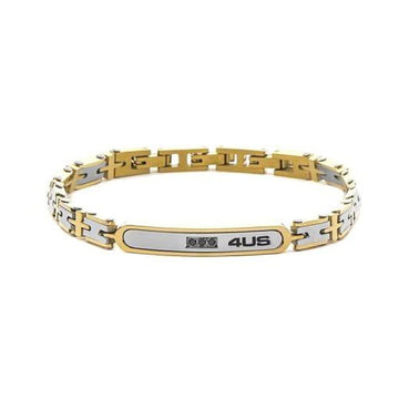 Bracciale catena Paciotti 4US Classic in acciaio e pvd oro 21 cm
