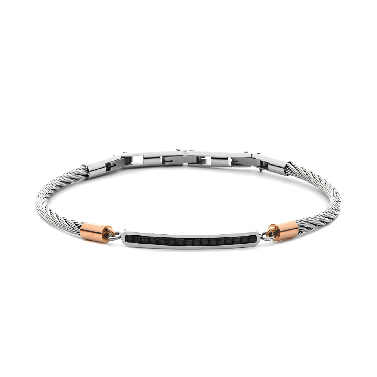 Bracciali in acciaio con pietra Paciotti 4us uomo