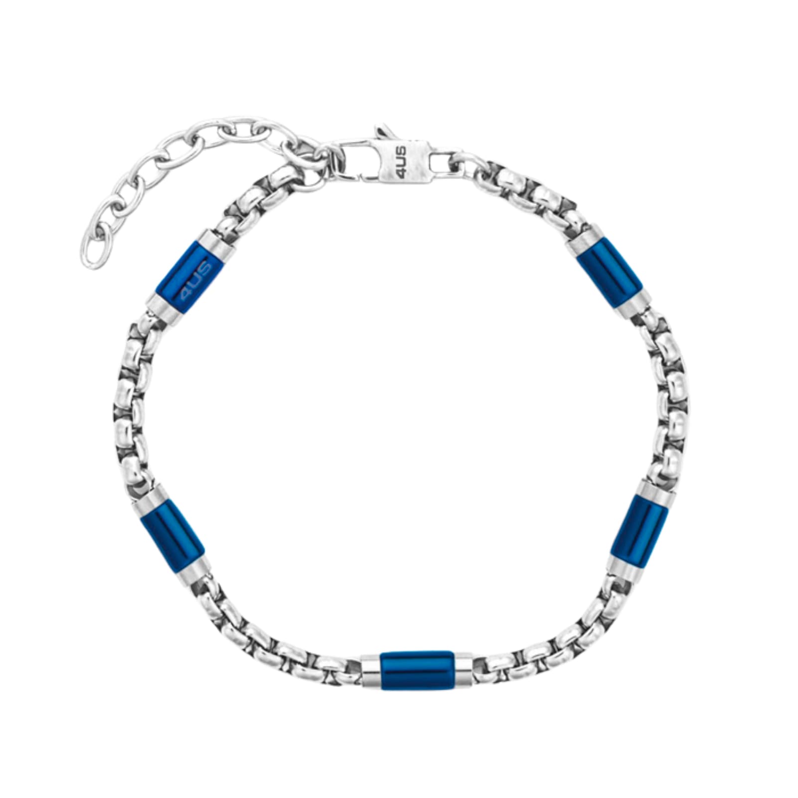 Bracciale Paciotti 4US Teenager in acciaio e pvd blu 23 cm