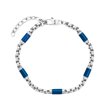 Bracciale Paciotti 4US Teenager in acciaio e pvd blu 23 cm