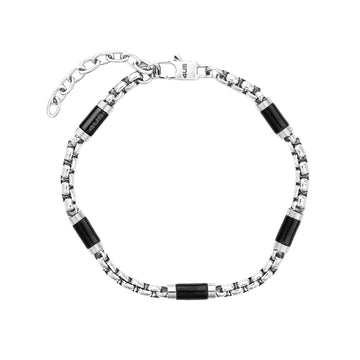 Bracciale Paciotti 4US Teenager in acciaio e pvd nero 23 cm