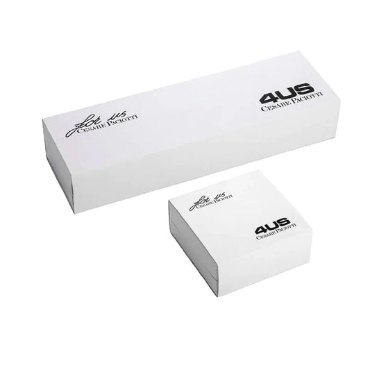 Collana catena Paciotti 4US acciaio pvd nero con cornetto MISURA UNICA