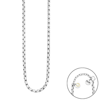 Collana catena Paciotti 4US acciaio pvd oro con portafortuna MISURA UNICA
