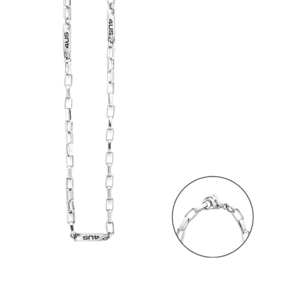 Collana catena Paciotti 4US acciaio con finitura lucida MISURA UNICA