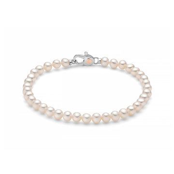 Bracciale donna Miluna Perle Con Chiusura perle 4,5/5, argento e cuore oro PBR3375-1