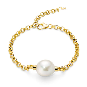 Bracciale donna Miluna Giochi Di Perle in argento dorato con perla 12/15 PBR3546G-1
