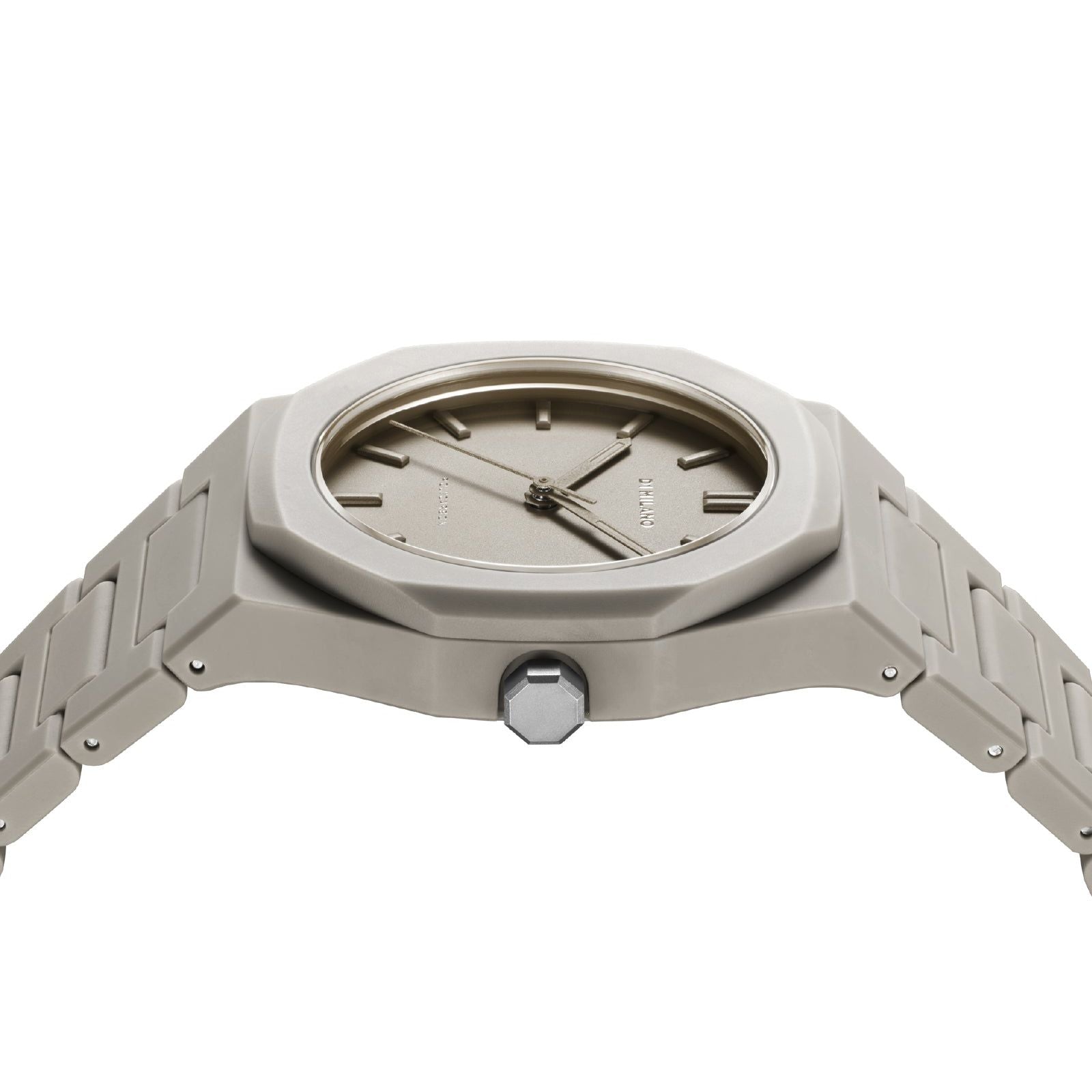 Orologio solo tempo D1 Milano Teal unisex in policarbonato beige cassa 37mm PCBU06-4