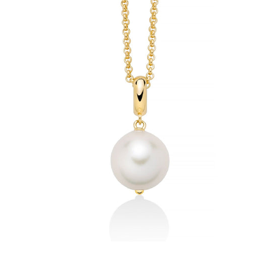 Collana donna Miluna Giochi di Perle in argento dorato con perla barocca 12/16 PCL6540G-1