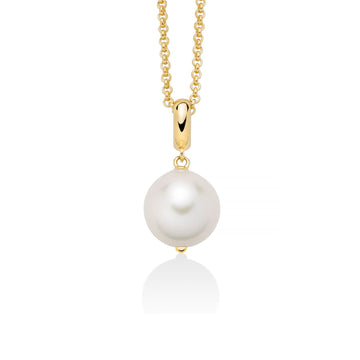 Collana donna Miluna Giochi di Perle in argento dorato con perla barocca 12/16 PCL6540G-1