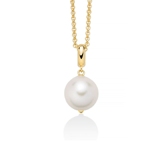Collana donna Miluna Giochi di Perle in argento dorato con perla barocca 12/16 PCL6540G-1