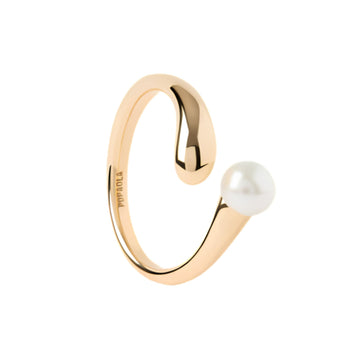 Anello aperto PDPAOLA La Perla in PDP Alloy placcato oro 12