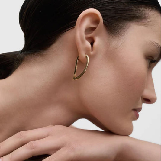 Orecchini pendenti Vento PDPAOLA in argento placcato oro MISURA UNICA