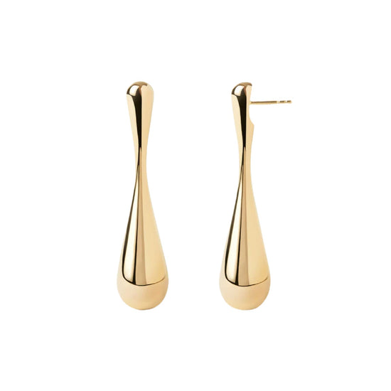 Orecchini PDPAOLA Glacier argento placcatura oro 18kt a goccia MISURA UNICA