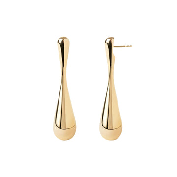Orecchini PDPAOLA Glacier argento placcatura oro 18kt a goccia MISURA UNICA
