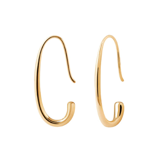 Orecchini pendenti PDPAOLA Eira in argento placcato oro 18kt MISURA UNICA