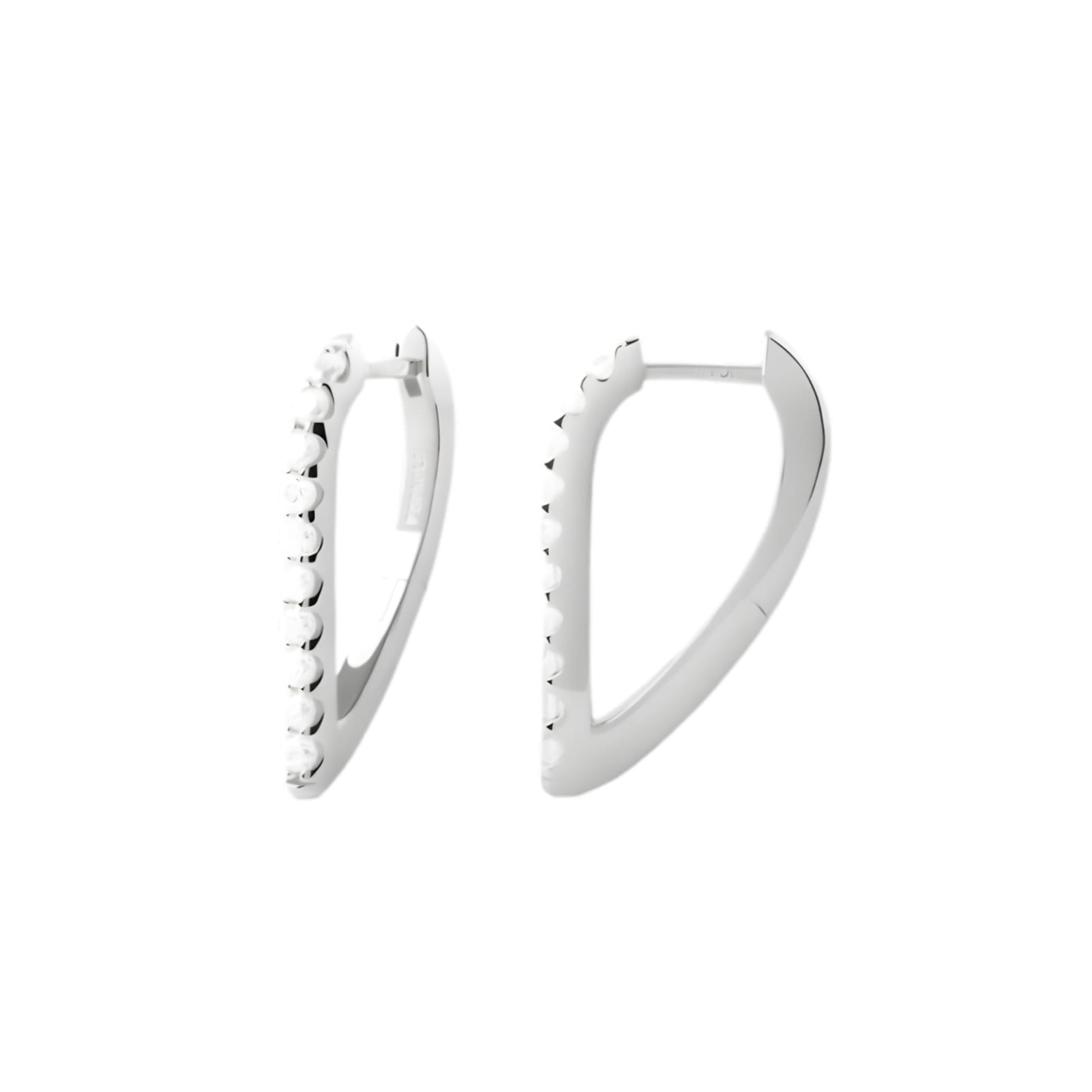 Orecchini pendenti Gloss PDPAOLA in argento con zirconi MISURA UNICA