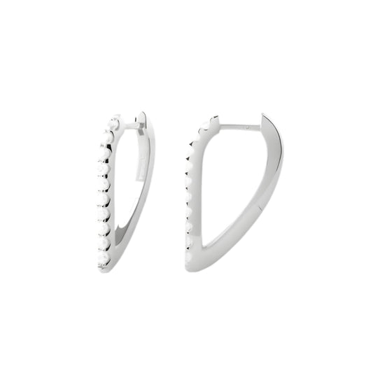 Orecchini pendenti Gloss PDPAOLA in argento con zirconi MISURA UNICA
