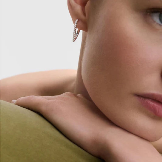 Orecchini pendenti Gloss PDPAOLA in argento con zirconi MISURA UNICA