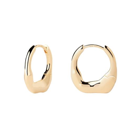 Orecchini cerchio PDPAOLA Mini Magma in PDP Alloy oro MISURA UNICA