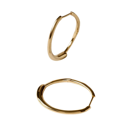 Orecchini cerchio PDPAOLA Halo in PDP Alloy placcato oro MISURA UNICA