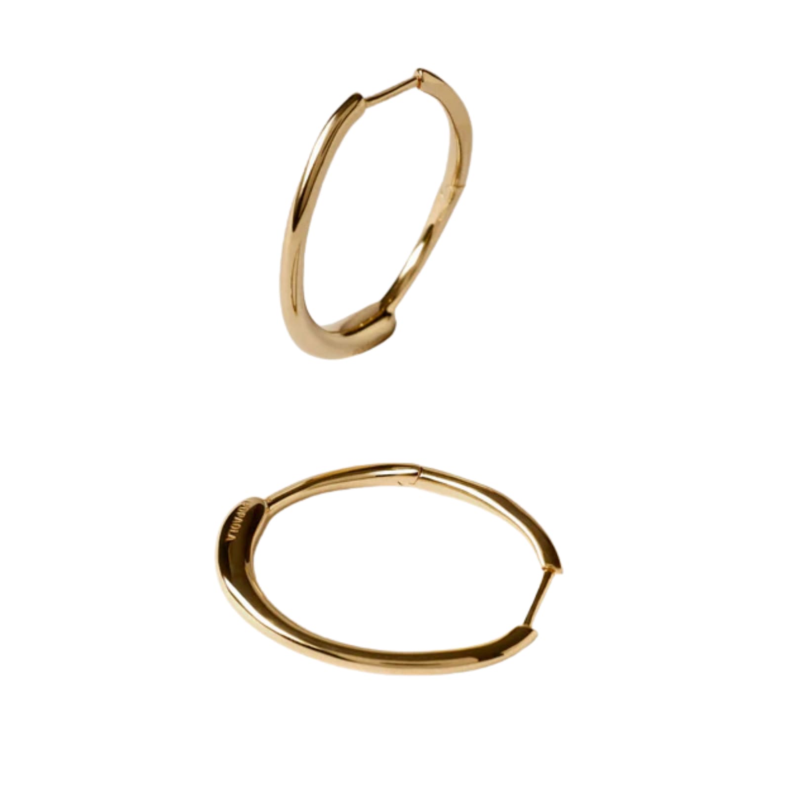 Orecchini cerchio PDPAOLA Halo in PDP Alloy placcato oro MISURA UNICA