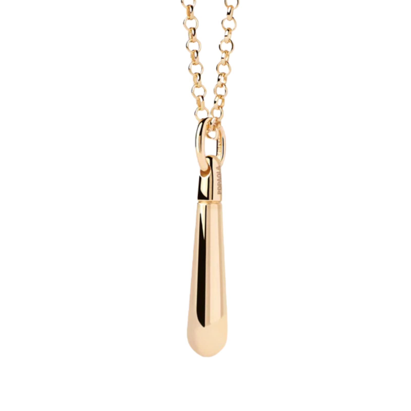 Ciondolo PDPAOLA Large Drop argento con placcatura oro 18kt MISURA UNICA