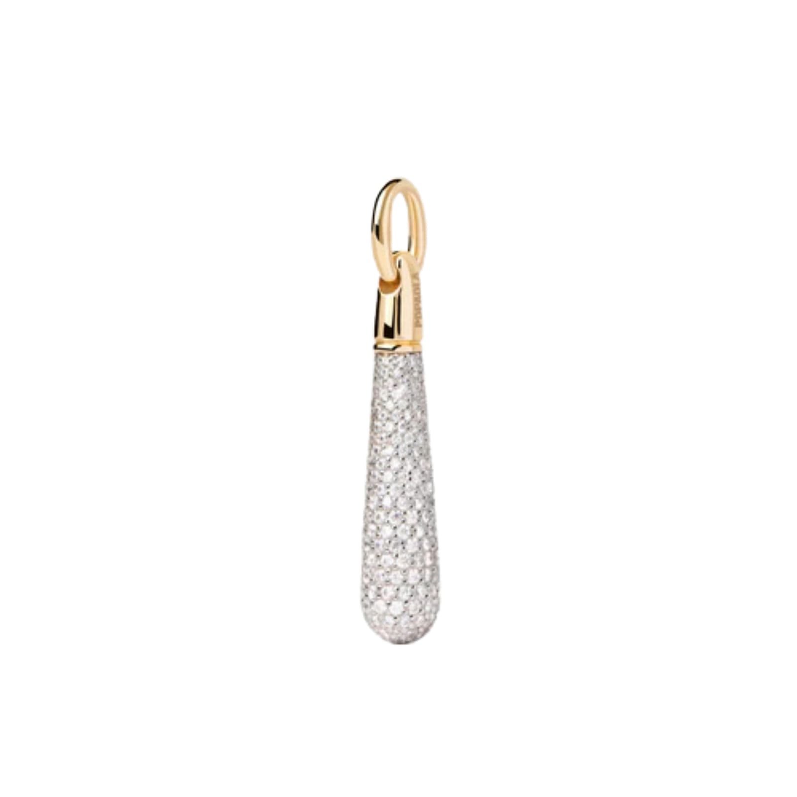 Ciondolo pendente PDPAOLA Large Drop con pavè zirconi MISURA UNICA
