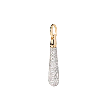 Ciondolo pendente PDPAOLA Large Drop con pavè zirconi MISURA UNICA
