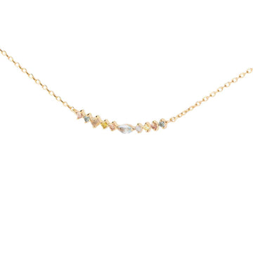 Collana PDPAOLA in argento 925 dorato con zirconi colorati PD.CO01951U