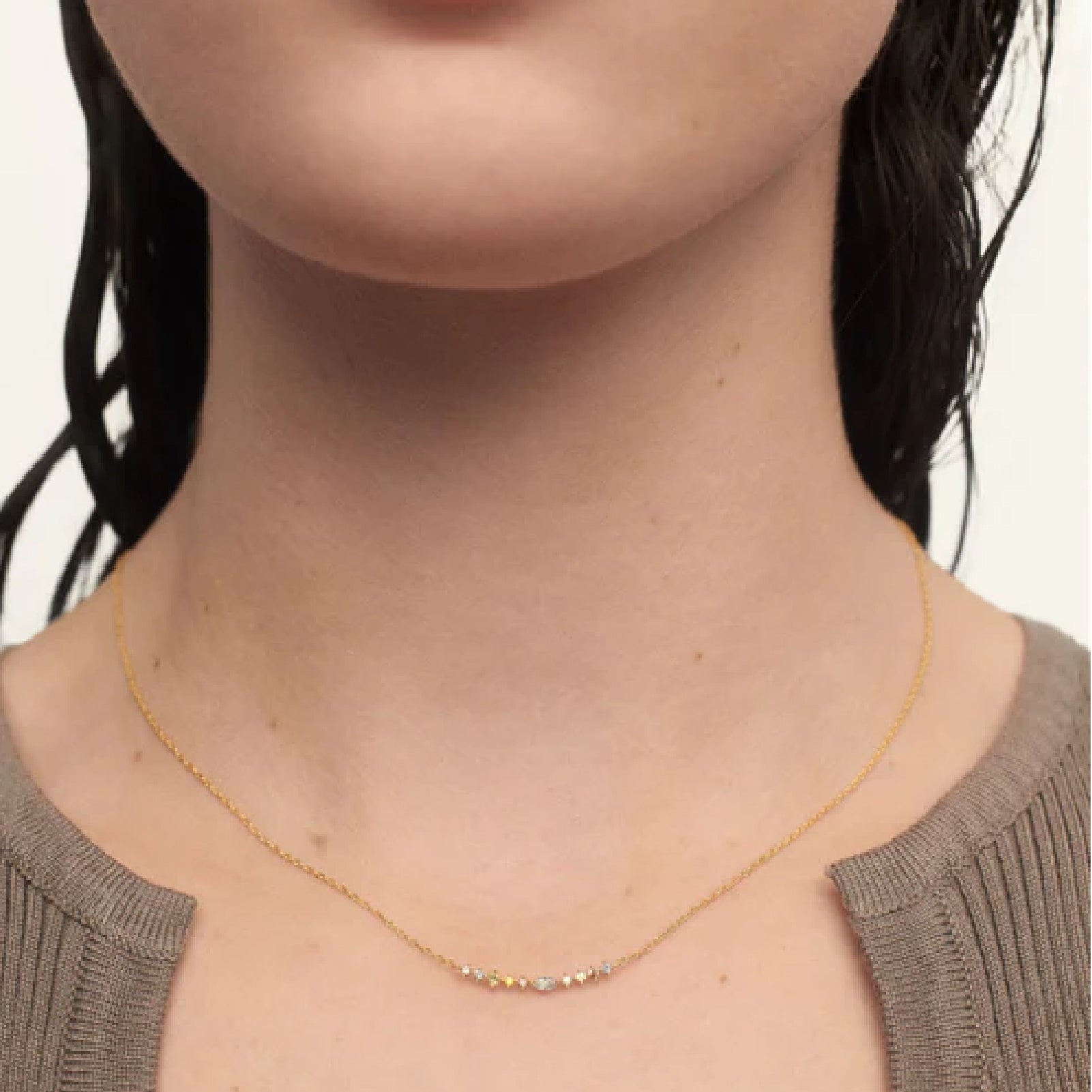 Collana PDPAOLA in argento 925 dorato con zirconi colorati PD.CO01951U