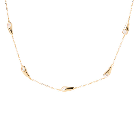 Collana donna PDPAOLA in argento dorato con pendente MISURA UNICA