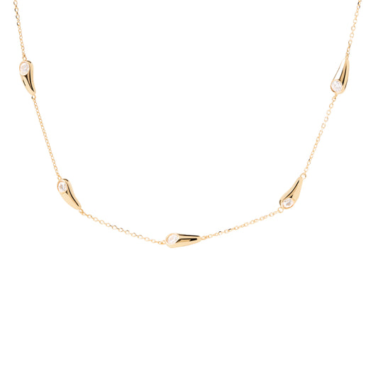 Collana donna PDPAOLA in argento dorato con pendente MISURA UNICA