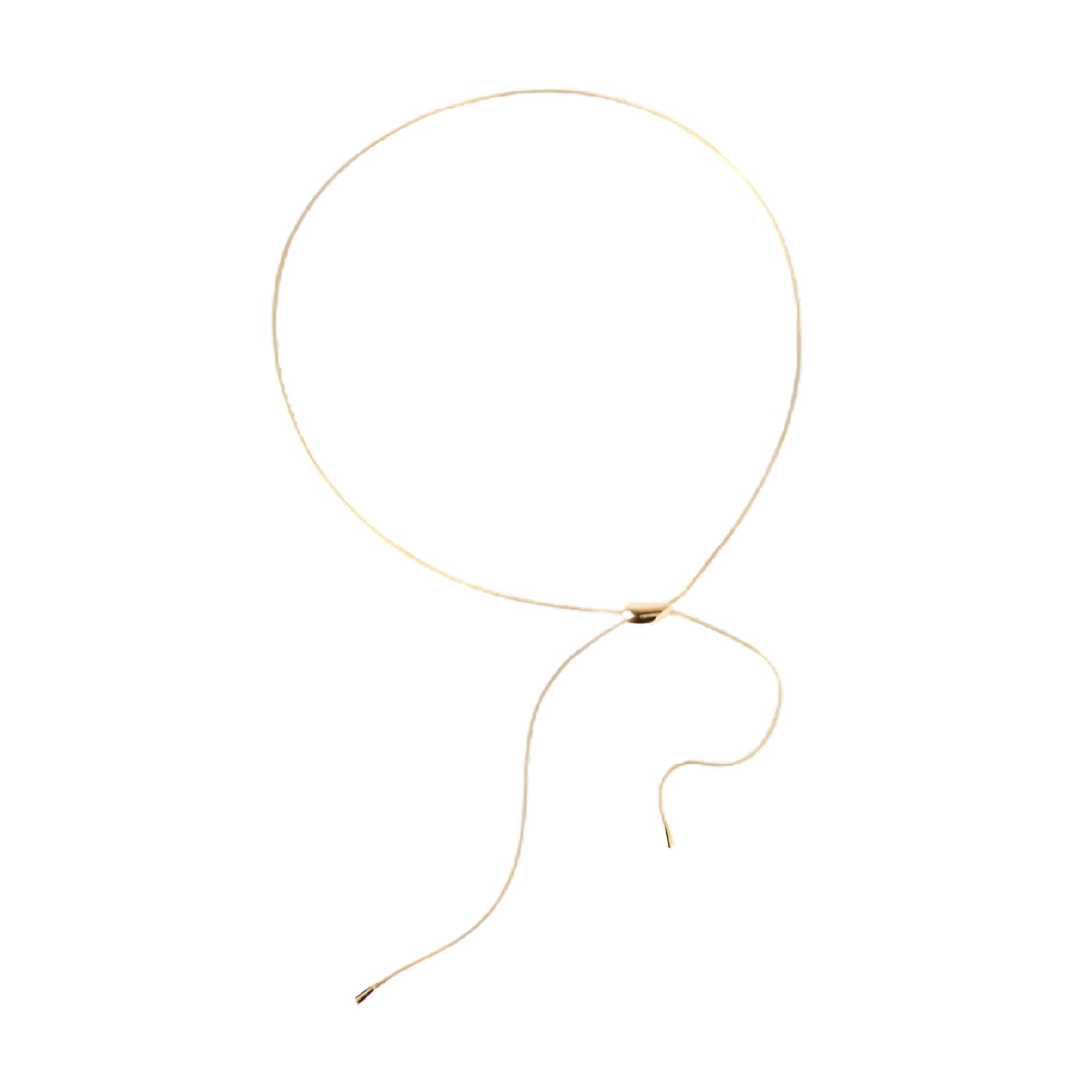 Collana PDPAOLA Rodeo argento placcatura oro 18kt e goccia MISURA UNICA