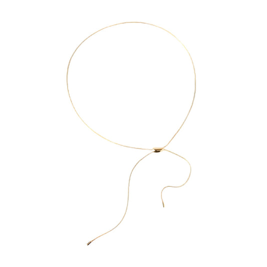 Collana PDPAOLA Rodeo argento placcatura oro 18kt e goccia MISURA UNICA