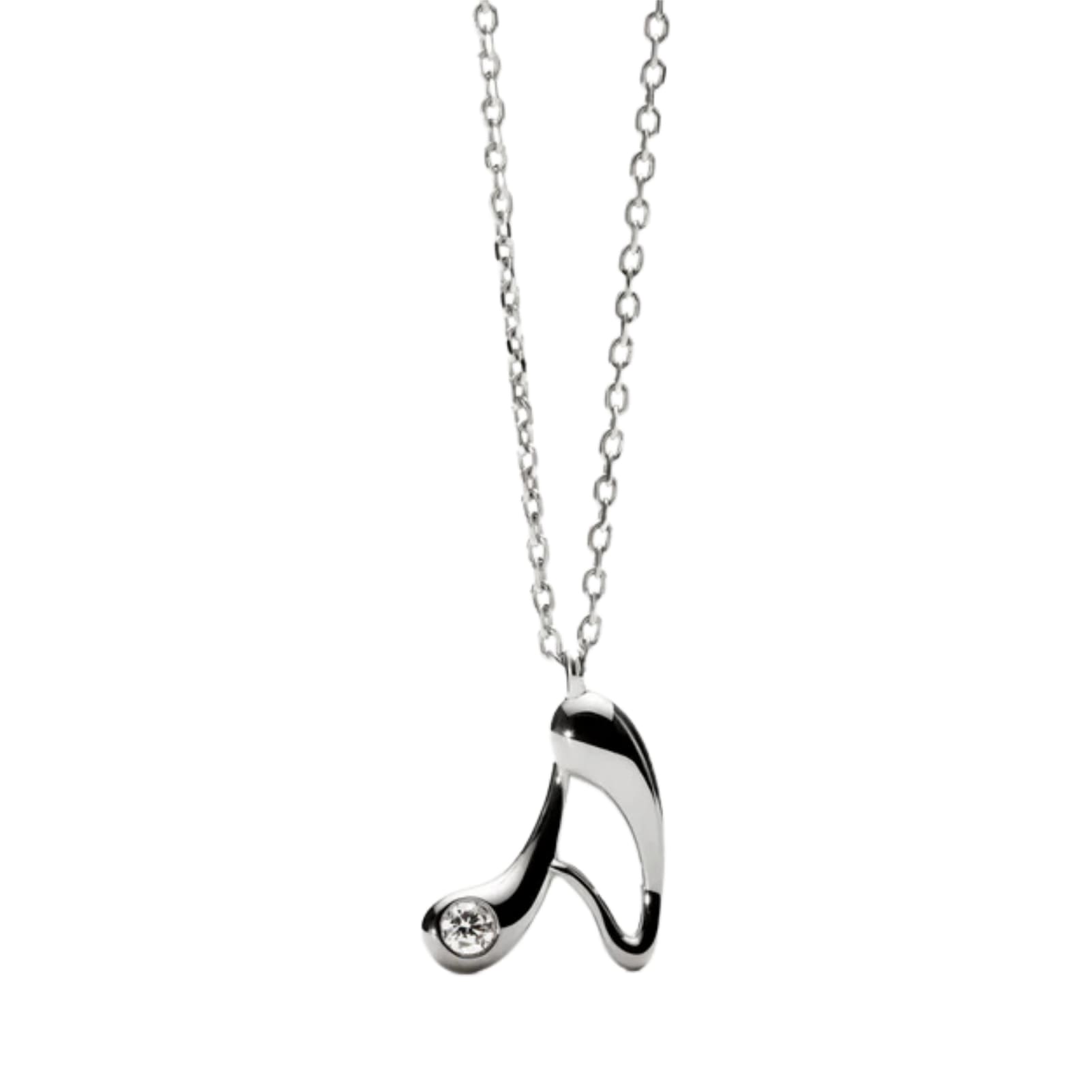 Collana girocollo PDPAOLA in argento e zircone lettera A MISURA UNICA