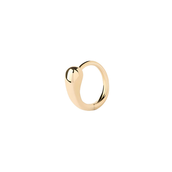 Mono orecchino cerchio PDPAOLA Loop argento placcatura oro MISURA UNICA