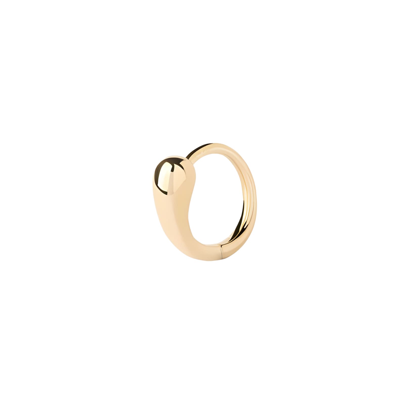 Mono orecchino cerchio PDPAOLA Loop argento placcatura oro MISURA UNICA
