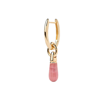 Mono orecchino cerchio PDPAOLA Rhodocrosite Jupiter rosa MISURA UNICA