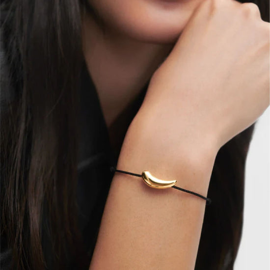Bracciale PDPAOLA in argento placcatura oro 18kt con cornetto regolabili